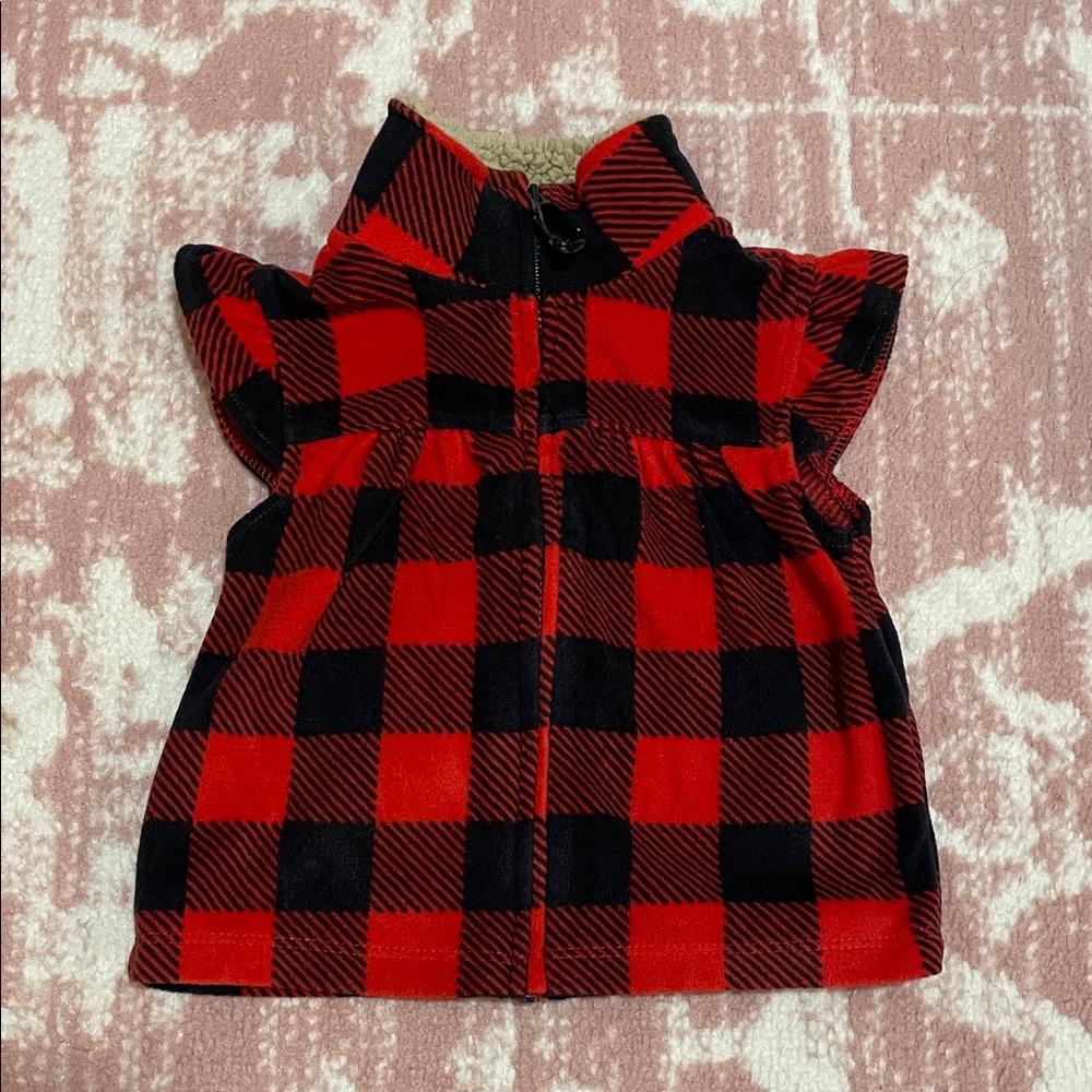 Carter's Baby Buffalo Check Fleece Little Vest
